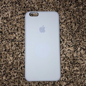 Apple silicone phone case in the color Lilac